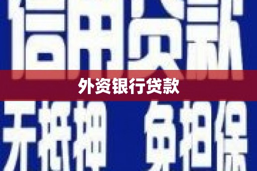 尧都外资银行贷款