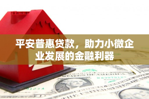 尧都平安普惠贷款，助力小微企业发展的金融利器